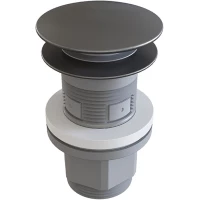 Донный клапан для раковины Aqueduto Ralo RAL0245 универсальный, оружейная сталь матовый