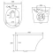 Унитаз подвесной Art&Max Gina AM218CHR/SC безободковый, с сиденьем микролифт, белый - 9