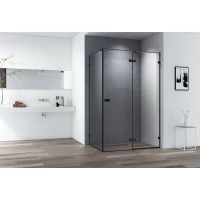 Душевой уголок 118x80 см Cezares BELLAGIO-AH-1-120/80-C-NERO прозрачное