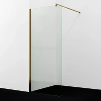 Душевая перегородка WasserKRAFT Rur 30W44BG 100 см, профиль золотой матовый, стекло прозрачное
