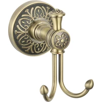 Крючок Savol 58C S-005854C двойной, для ванны, бронза