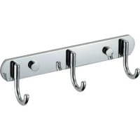 Планка с крючками Savol S-001253 для ванны, хром