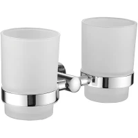 Стакан для зубных щеток Belz B90008 двойной, настенный, хром