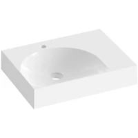 Раковина Ravak Lite XJXP1260000 60x45 см R, накладная, подвесная, белый