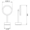 Косметическое зеркало x 5 Java S-M551LB Косметическое зеркало x 5 Java S-M551LB - 2