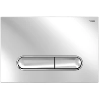 Кнопка смыва Рехау Nova Ellipse 002 19102411001 для инсталляции, хром