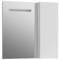 Зеркальный шкаф 79,5x80 см белый глянец R Belux Токио В 80 Ш 4810924288837