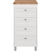 Комод Misty Марта П-Мрт12050-014Я 50 см, напольный, белый матовый/каштан