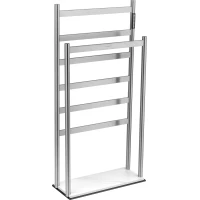 Полотенцесушитель электрический Wonzon & Woghand Essen WW-A407-BR 958x475, напольный, МЭМ правый, никель матовый