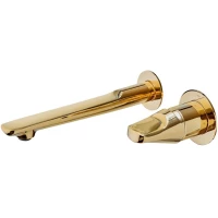 Смеситель для раковины Teka Sense 91461020G2 встраиваемый, без донного клапана, золотой