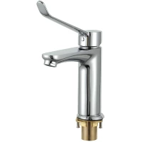 Смеситель для раковины Gappo G1021 медицинский, локтевой, хром