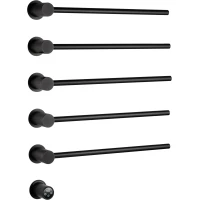 Полотенцесушитель электрический Wonzon & Woghand Hamburg WW-AL315-MB 665x530, встраиваемый, МЭМ левый/правый, черный матовый