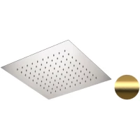 Потолочный душ Remer 357EFS44BG 440 мм, золотой матовый