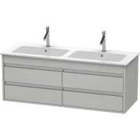 Тумба бетонно-серый матовый 127 см Duravit Ketho KT643300707