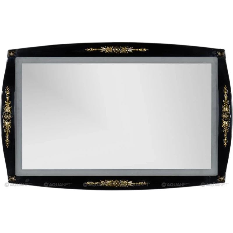 Зеркало 127,6x81,6 см черный/золото Aquanet Виктория 00183927