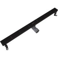 Душевой трап (лоток) Knotlor Storm SDRW0800LBL 80 см, с решеткой, перфорированный, черный матовый