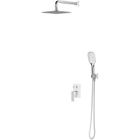 Душевой комплект 200 мм Omnires Parma SYSPM16ACRB