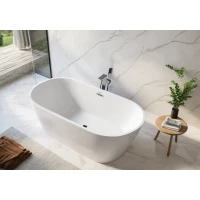 Акриловая ванна Ceruttispa Resia CT10519 170x75 см, отдельностоящая, белый