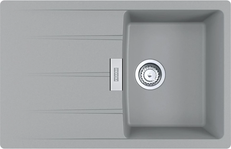 

Кухонная мойка Fragranit Franke Centro CNG 611/211-78 серый камень 114.0639.688