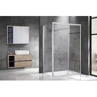 Душевой уголок Royal Bath Accord RB8110HPS-T-ST 110x80 см, профиль сатин, стекло прозрачное