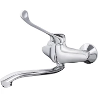 Смеситель для кухни Ekko E46054 медицинский, локтевой, хром