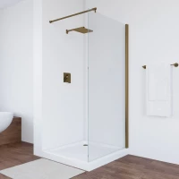 Душевая перегородка Vegas Glass EAF TUR NOVO 116 05 01 116 см, профиль бронза, стекло прозрачное