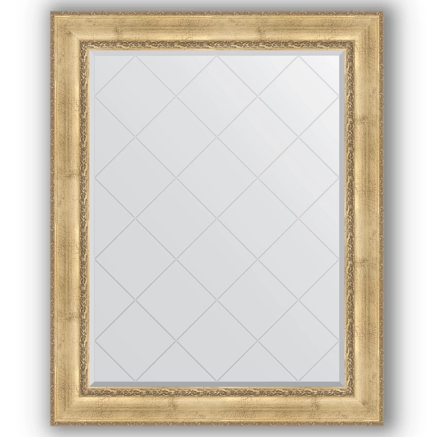 Зеркало 102x127 см состаренное серебро с орнаментом Evoform Exclusive-G BY 4385