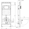 Монтажный элемент для подвесного унитаза Aquatek Easy Fix 50 INS-0000010 - 3