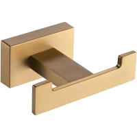 Крючок Shevanik SG5621G двойной, для ванны, золотой матовый