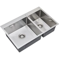 Кухонная мойка Zorg SKS 78-2-51-L 78x51 см, нержавеющая сталь