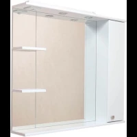Зеркальный шкаф 90,4x85 см белый глянец R Onika Эльбрус 209004