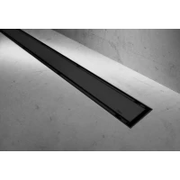 Душевой трап (лоток) Rea Neo&Pure Pro REA-G8909 100 см, с решеткой, 2 в 1 под плитку, черный матовый