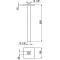 Кронштейн для верхнего душа 350 мм Cisal Zen Shower DS013450D2 - 2