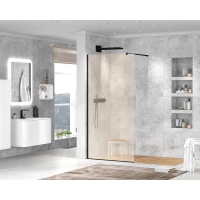 Неподвижная перегородка 120 см Cezares LIBERTA-L-1-120-BR-NERO бронза