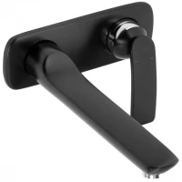 Смеситель для раковины Kludi Balance 522478775 встраиваемый, без донного клапана, хром/черный матовый