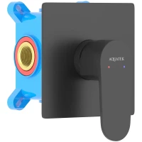 Смеситель для душа Aquatek Оберон AQ1266MB встраиваемый, черный матовый