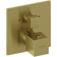 Термостат для ванны Kludi Decus 54810N075 встраиваемый, золотой матовый