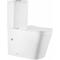 Унитаз-компакт Bond Cube F04-00 безободковый, с сиденьем микролифт, белый глянец