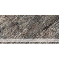 Ступень Кварцит 2 темно-серый 30x60