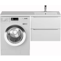 Тумба под раковину Uperwood Tanos 291020260 60 см, подвесная, над стиральной машиной, белый матовый