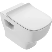 Унитаз подвесной Jacob Delafon Struktura EDE102-00 + E20606-WTE безободковый, с сиденьем микролифт, белый