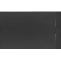 Душевой поддон Rea Bazalt REA-K3304 100x80 см, из стеклопластика, прямоугольный, черный