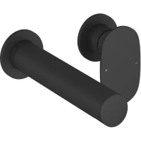 Смеситель для раковины Ravak Spring SG 019.20BLM.O1 X070546 встраиваемый, без донного клапана, черный матовый