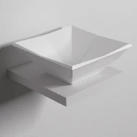 Раковина 41x41 см Bien Kristal KRLG04101FD0W3000