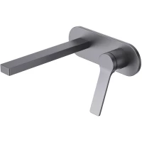 Смеситель для раковины Creavit Ritmo RT1400GR встраиваемый, серый матовый