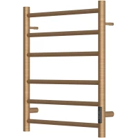 Полотенцесушитель электрический Point Аврора П6 PN10856BR 600x532, диммер правый, бронза