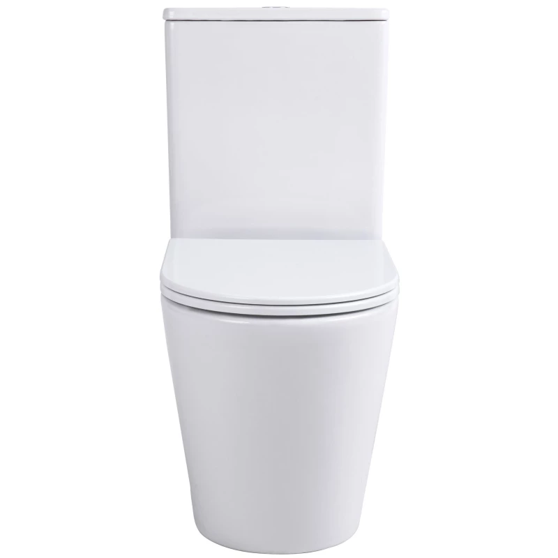 Чаша напольного безободкового унитаза с сиденьем микролифт Sintesi Essler SIN-TP-SLR-281