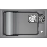 Кухонная мойка Granula 7309RU, АЛЮМИНИУМ 73x45 см, алюметаллик