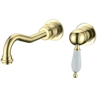 Смеситель для раковины Boheme Tradizionale Oro 287 встраиваемый, золотой