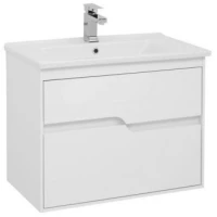 Тумба белый глянец 72 см Aquanet Модена 00198486